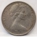 AUSTRALIA 1966 . FIVE 5 CENTS COIN . ERROR . OIL FILLED DIE